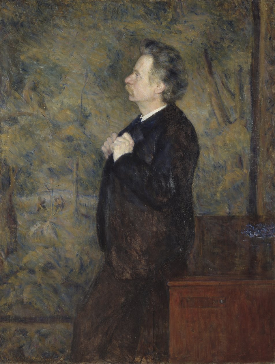 Ritratto di Edvard Grieg da Erik Theodor Werenskiold