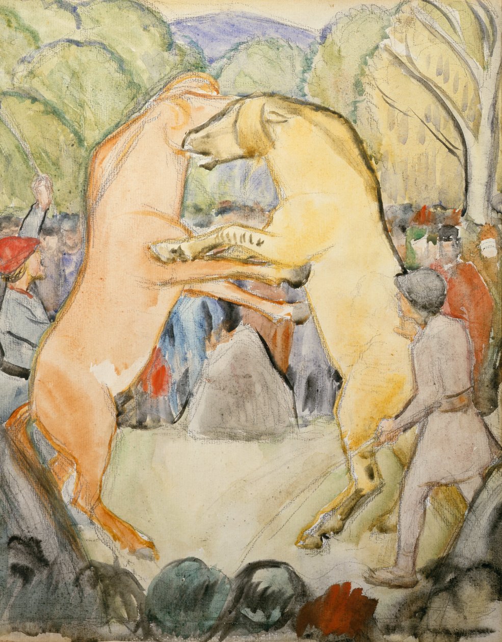 Lotta di cavalli da Erik Theodor Werenskiold