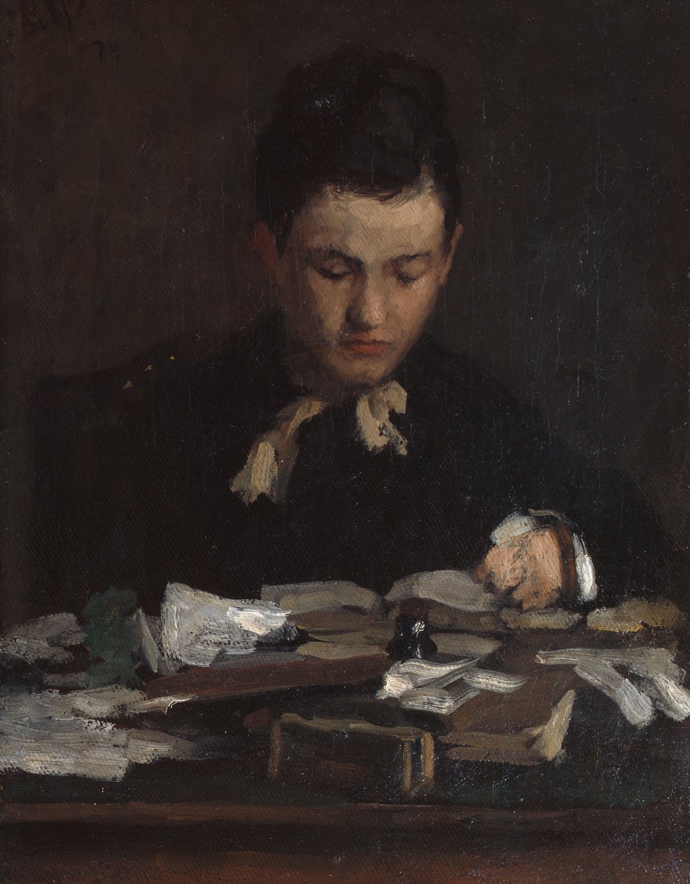 Ragazza che legge da Erik Theodor Werenskiold