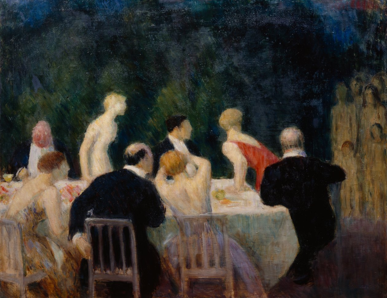 La cena di gala da Erik Theodor Werenskiold
