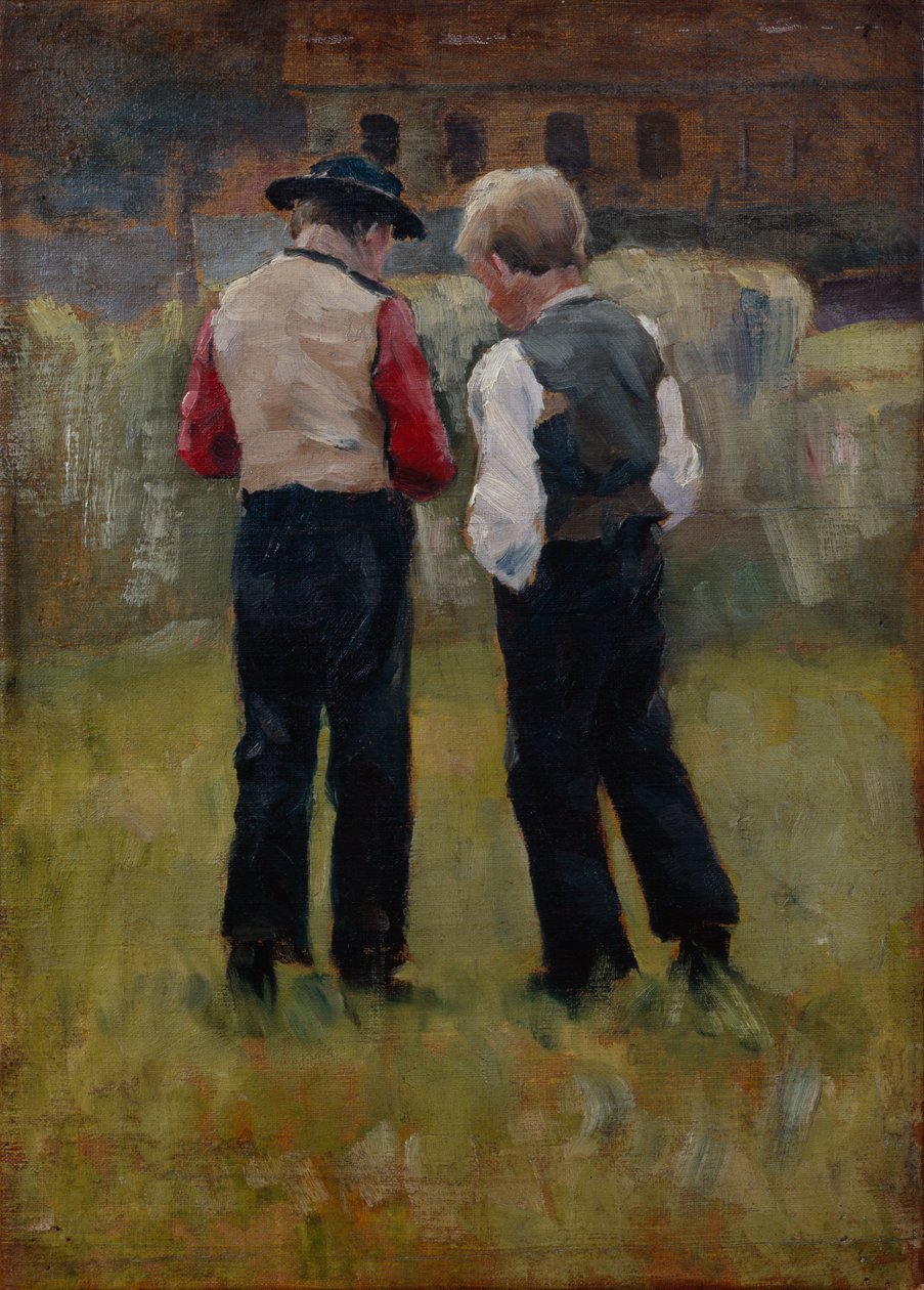 Due ragazzi da Erik Theodor Werenskiold