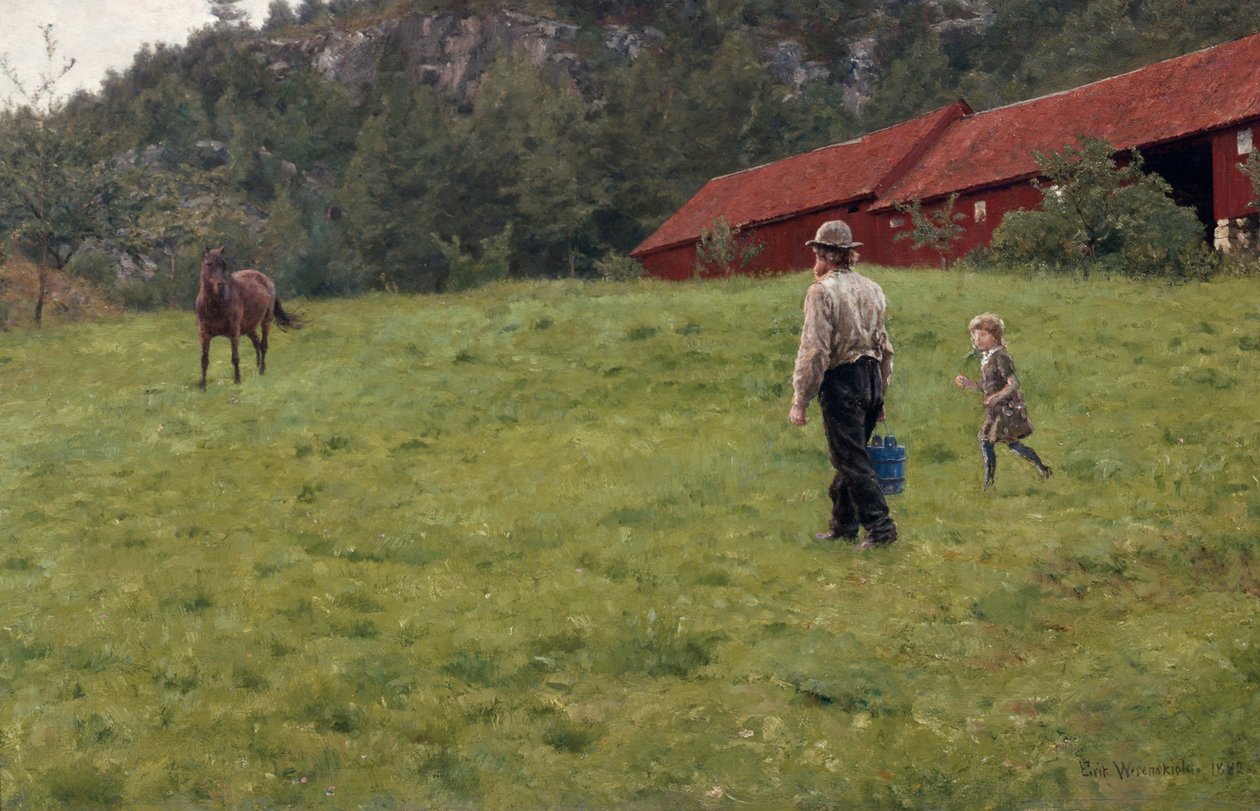 Acqua al cavallo da Erik Theodor Werenskiold