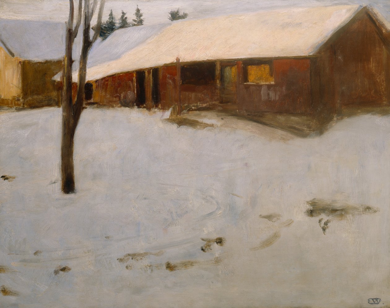 Inverno da Erik Theodor Werenskiold