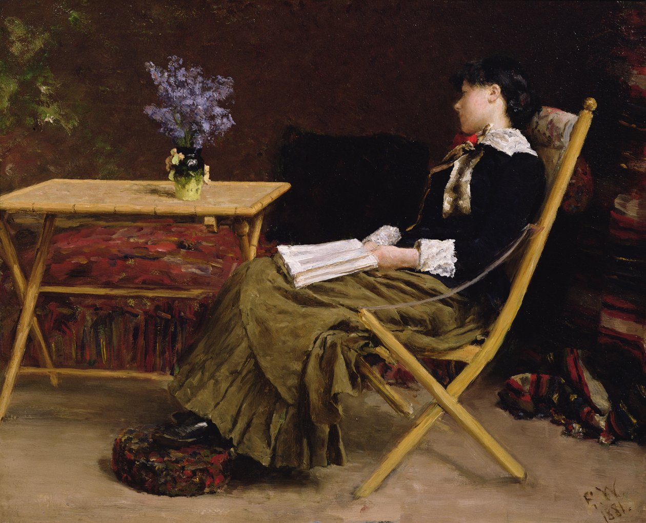 Donna che legge da Erik Theodor Werenskiold