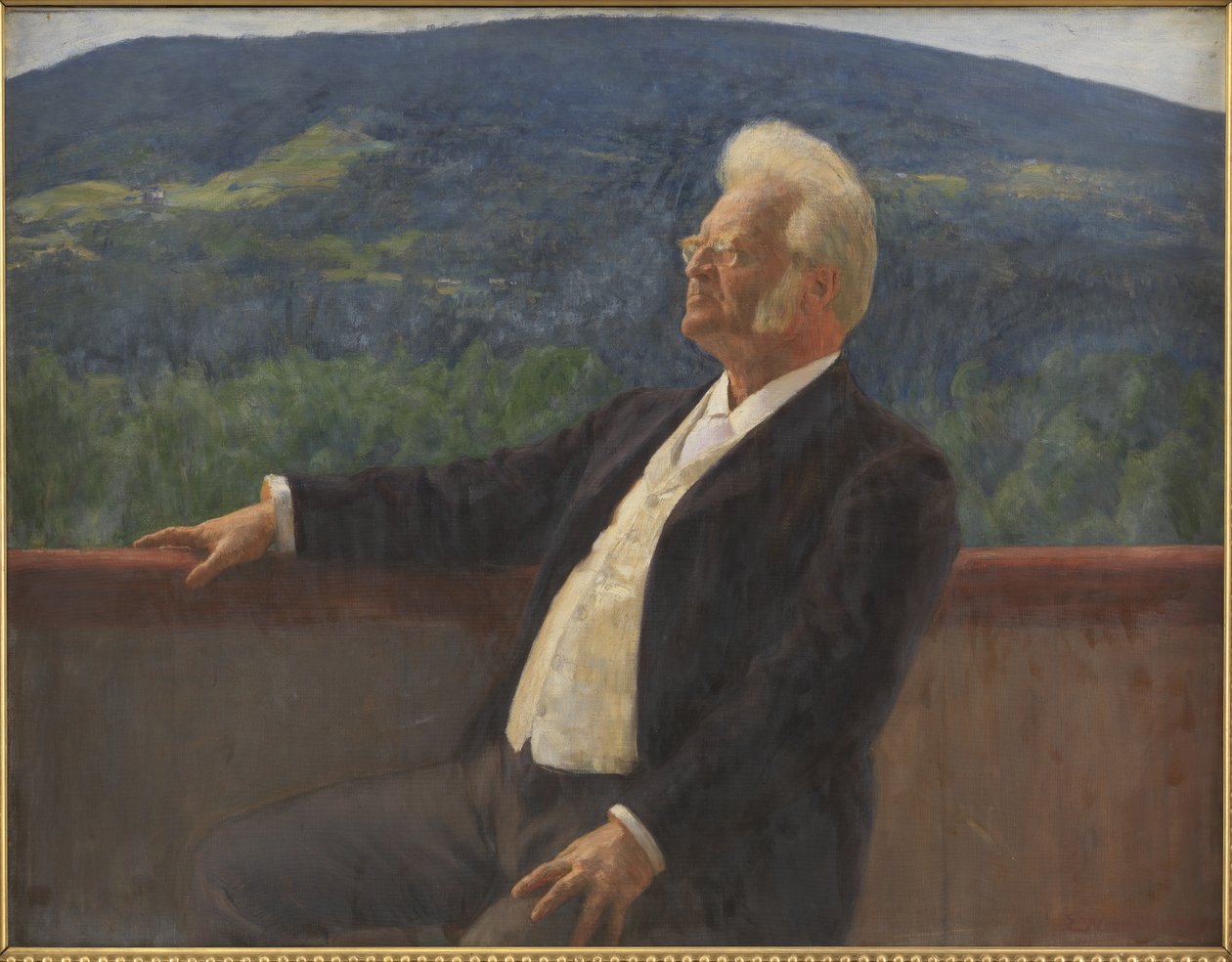 Ritratto di Bjørnstjerne Bjørnson da Erik Theodor Werenskiold