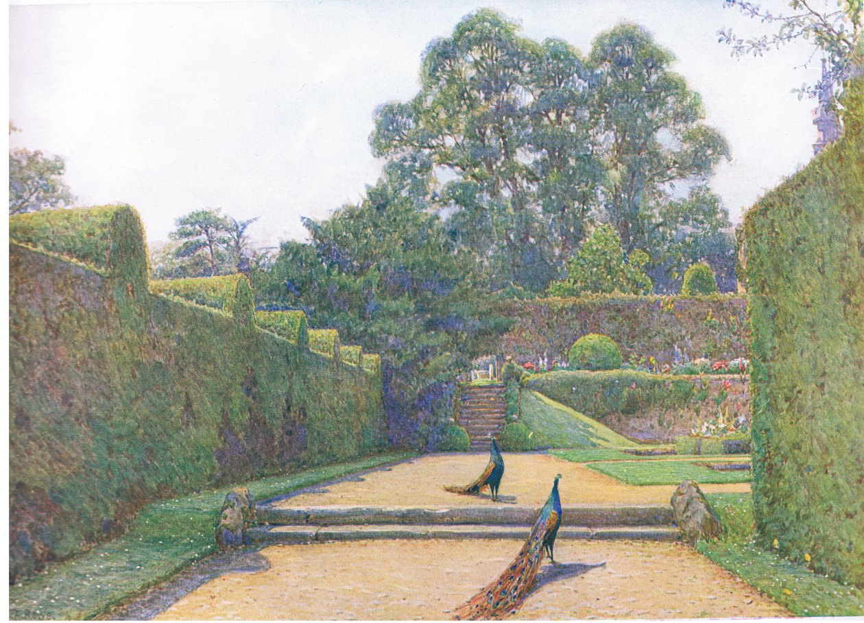 Penkhurst Place, Kent, da The Gardens of England: In the Southern and Western Counties pubblicato da The Studio, 1907 da Ernest Arthur Rowe
