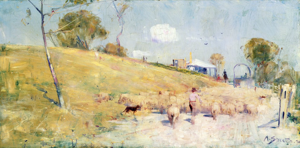 Transumanza estiva, Australia da Arthur Streeton