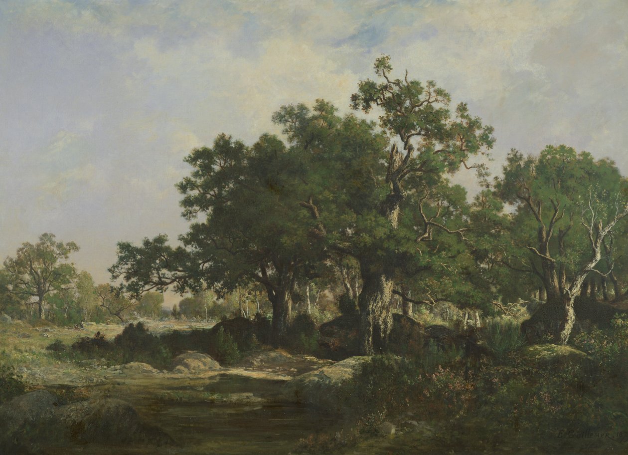 Una radura nella foresta di Fontainebleau da Ernest Guillemer