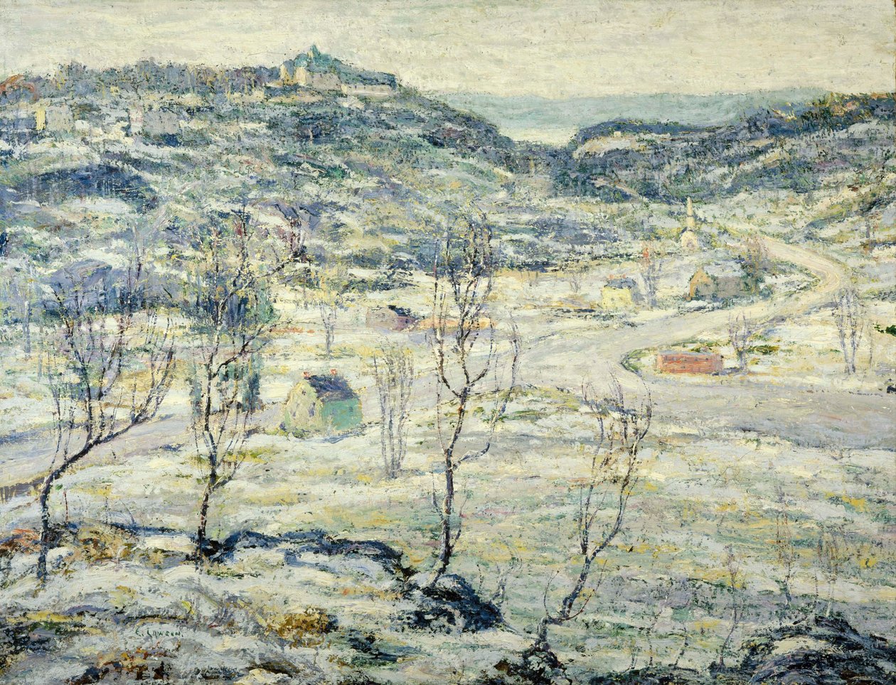 Valle di Harlem, inverno da Ernest Lawson