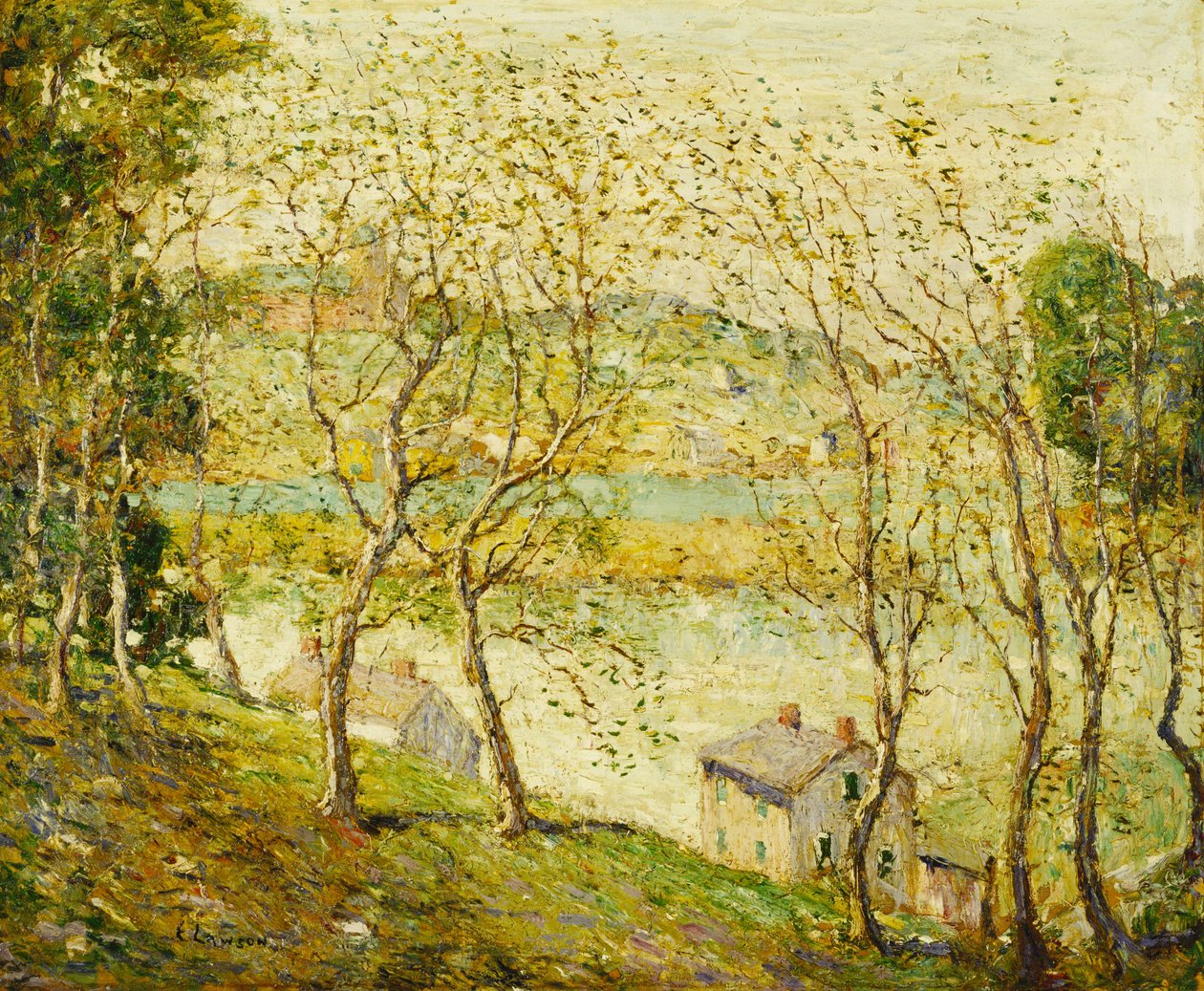Primavera, fiume Harlem da Ernest Lawson