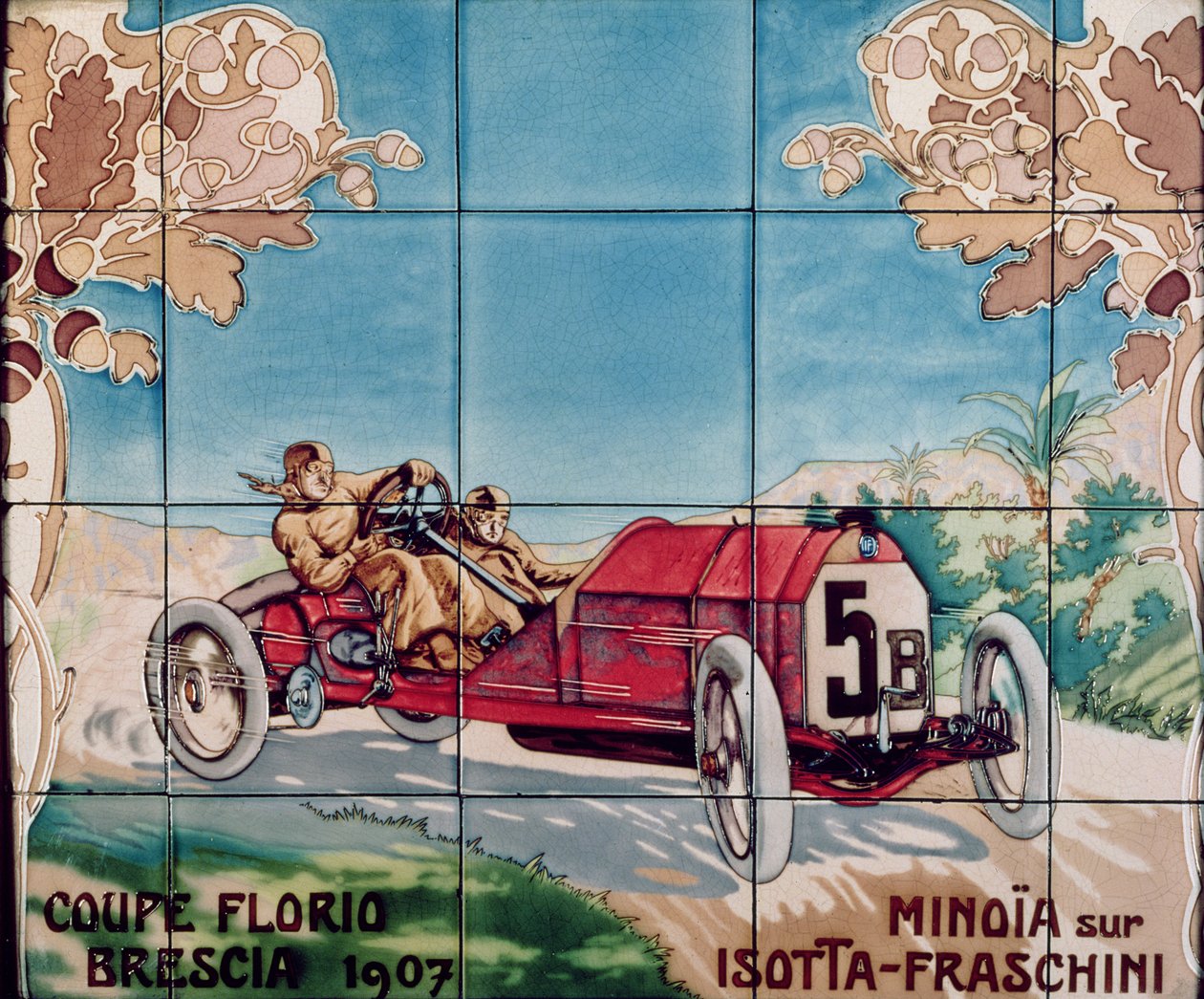 Minoia alla guida di un