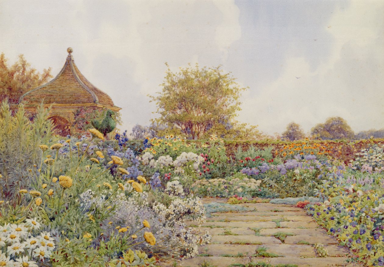 I giardini di Chequers Court, Buckinghamshire da Ernest Arthur Rowe