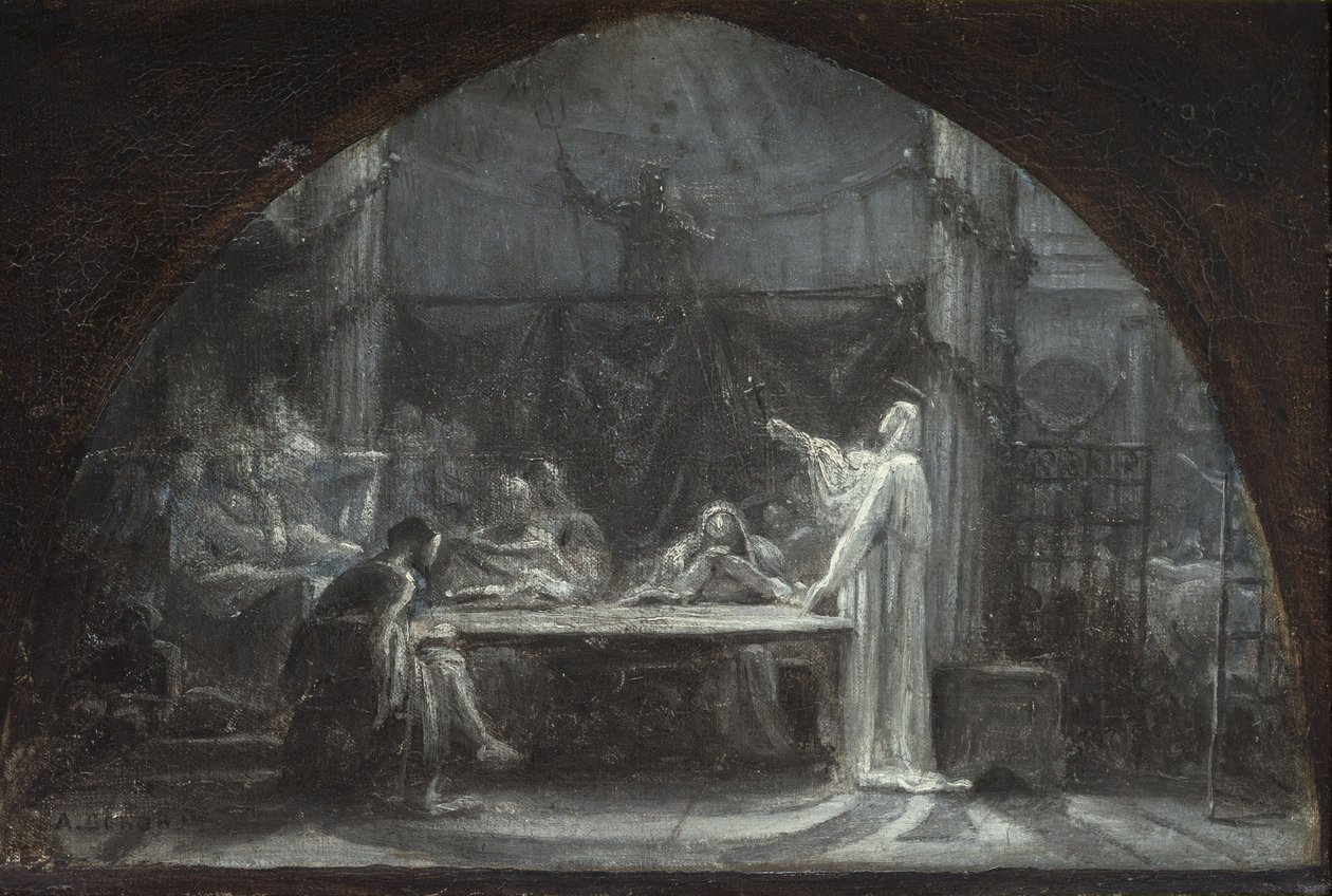 Bozzetti per la chiesa di Saint-Gervais-Saint-Protais, 1863 circa (olio su tela) da Ernest Augustin Gendron