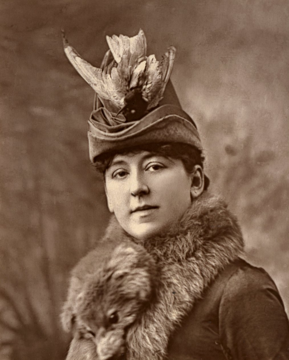 Amy Roselle, attrice britannica, 1887 da Ernest Barraud