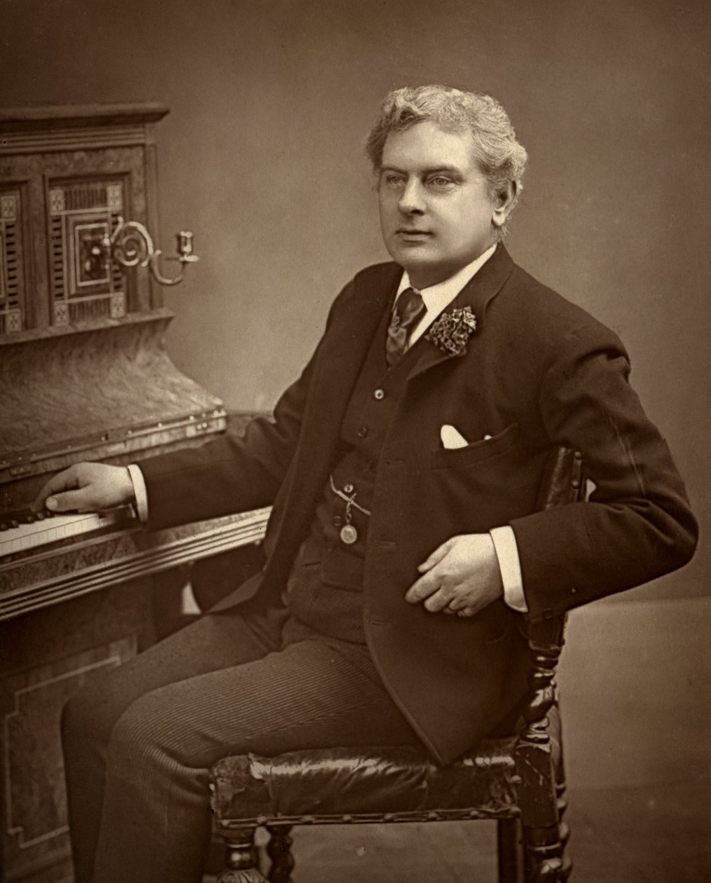 Arthur Cecil, attore, comico, drammaturgo e direttore teatrale britannico, 1887 da Ernest Barraud