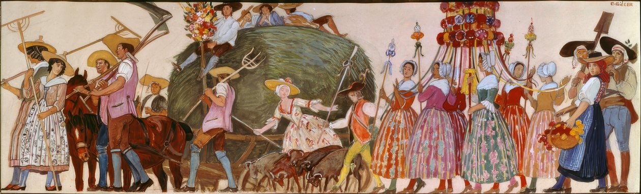 Processione, Il carro del fieno da Ernest Bieler