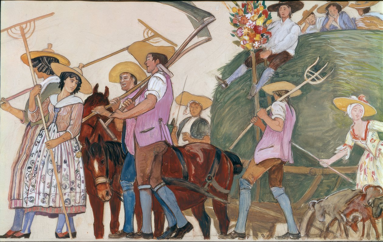 Processione, Il carro del fieno da Ernest Bieler