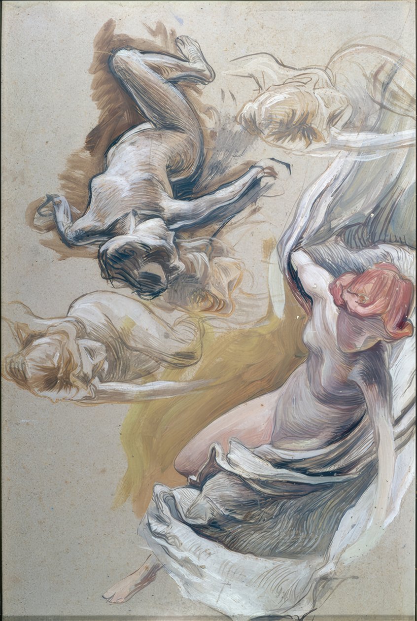Studio per il dipinto del soffitto dello Stadttheater di Berna da Ernest Bieler