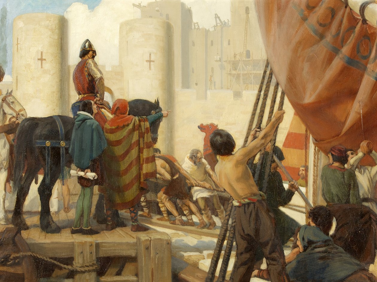 Robert, conte di Gloucester, costruisce il grande mastio del castello di Bristol nel 1116 da Ernest Board