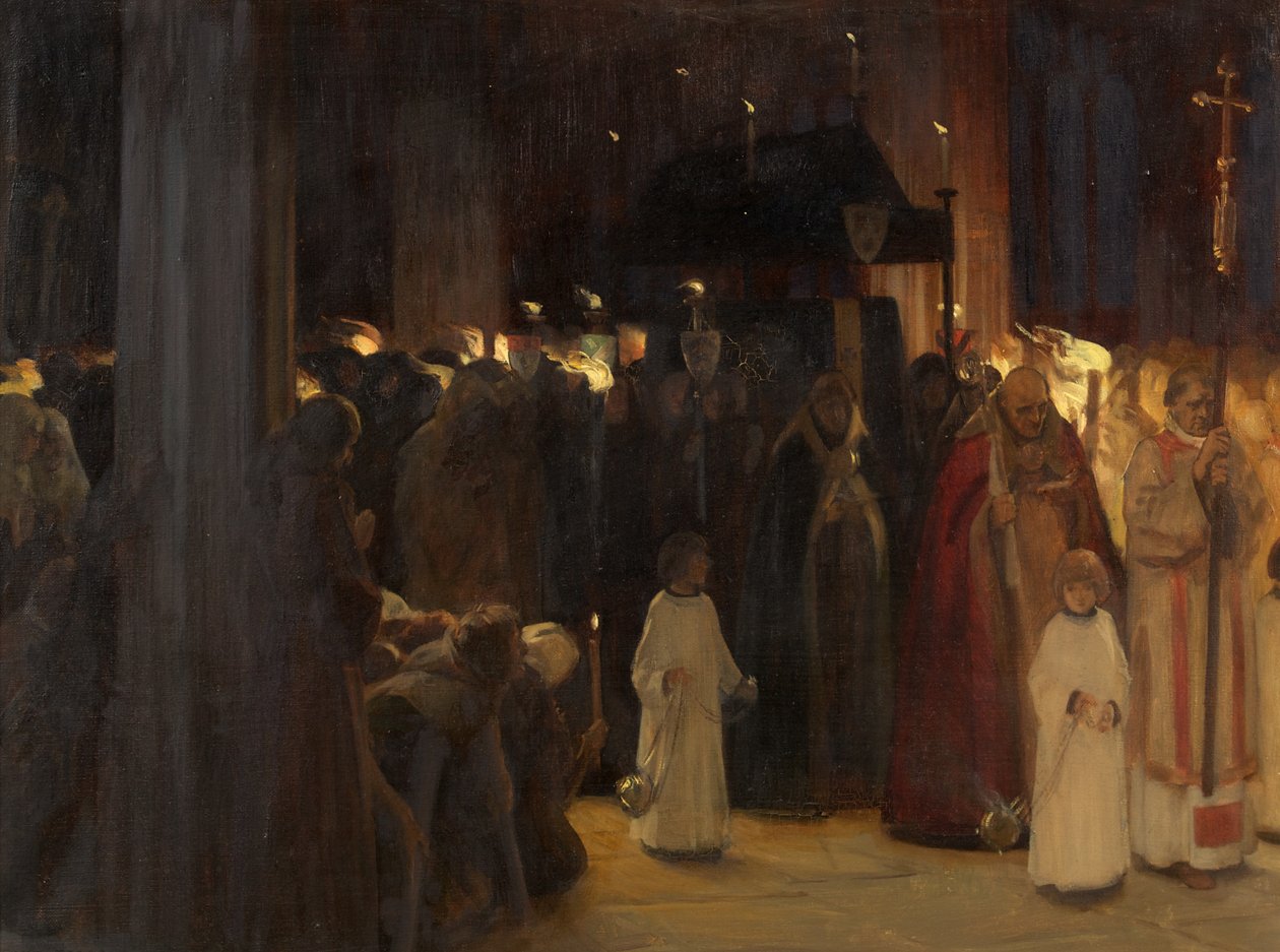 La Sepoltura di William Canynges nella Chiesa di Redcliffe da Ernest Board