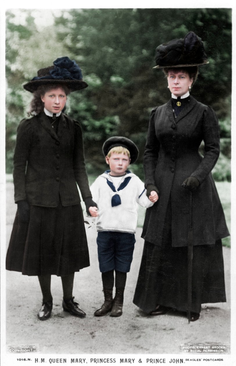 Regina Maria Principessa Maria e Principe Giovanni 1910s