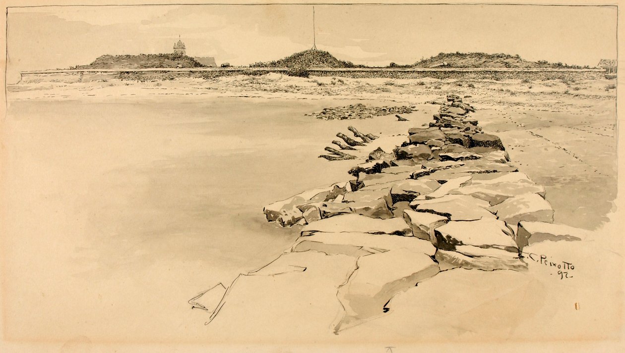 Il Forte Moultrie sul sito del vecchio Forte Sullivan da Ernest C. Peixotto