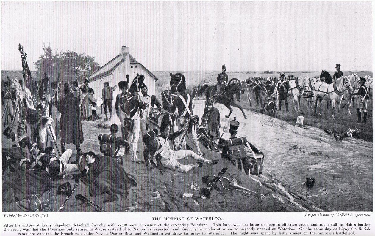 La mattina di Waterloo, illustrazione da 