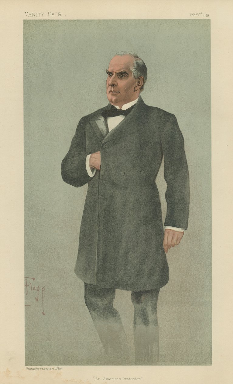 William McKinley (litografia a colori) da Ernest Flagg