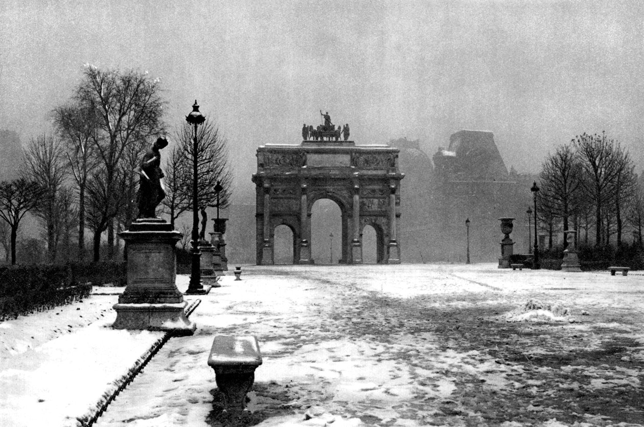 Le Tuileries sotto la neve e l