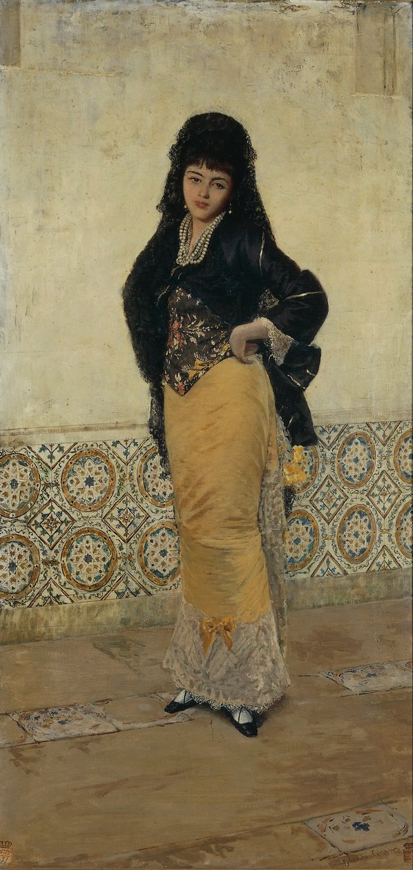 Consuelo di Ernesto Giroux, olio su tela da Ernest Giroux