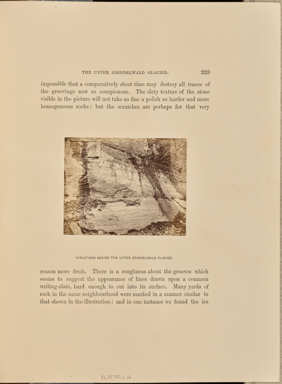 Striature accanto al ghiacciaio Unter Grindelwald da Ernest H. Edwards