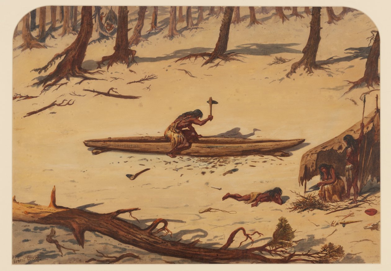Campo preistorico, 1871 da Ernest Henry Griset