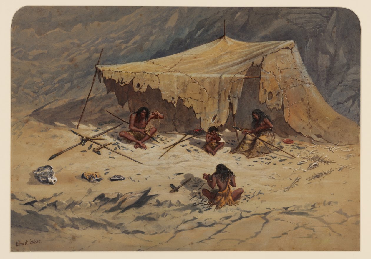 Campo preistorico, 1871 da Ernest Henry Griset