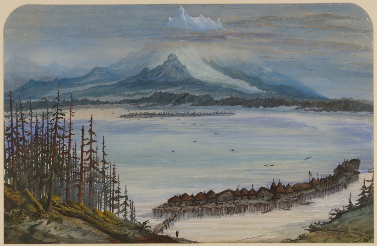 Paesaggio preistorico, 1871 da Ernest Henry Griset