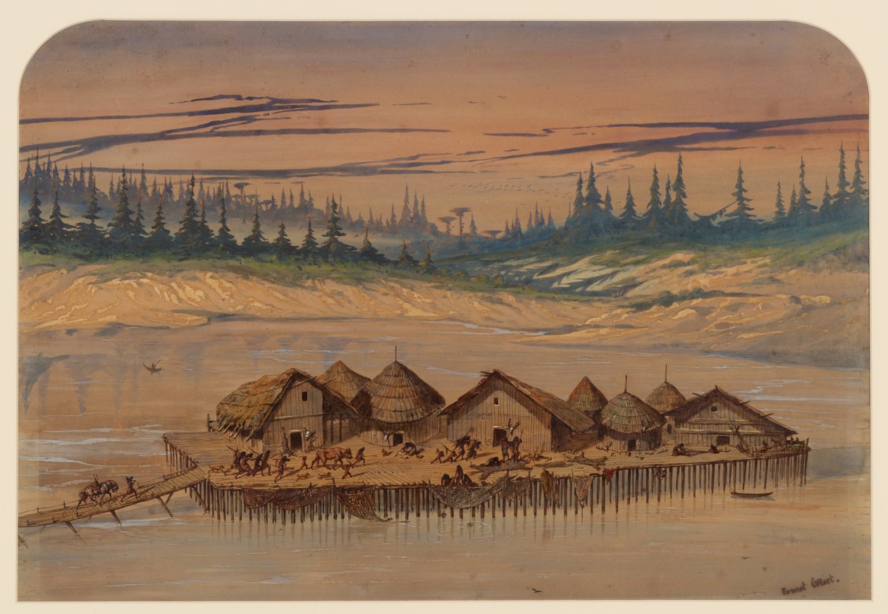 Villaggio preistorico, 1871 da Ernest Henry Griset
