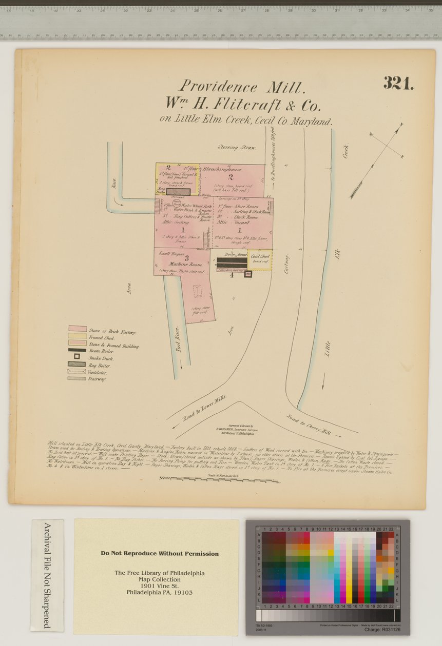 Providence Mill, Little Elk Creek, Maryland, Hexamer General Surveys da Ernest Hexamer