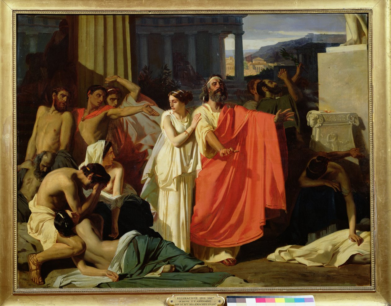 Edipo e Antigone esiliati a Tebe, 1843 da Ernest Hillemacher