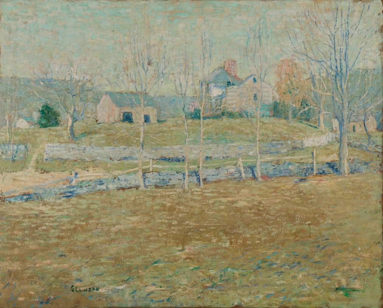 Una fattoria abbandonata, ca. 1908 da Ernest Lawson