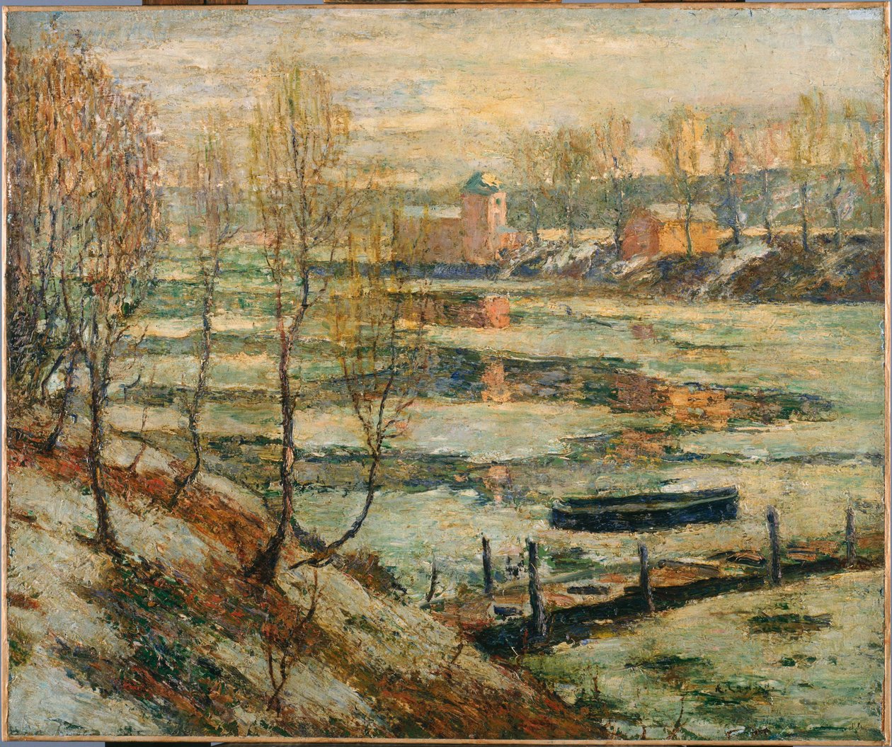 Ghiaccio nel fiume da Ernest Lawson