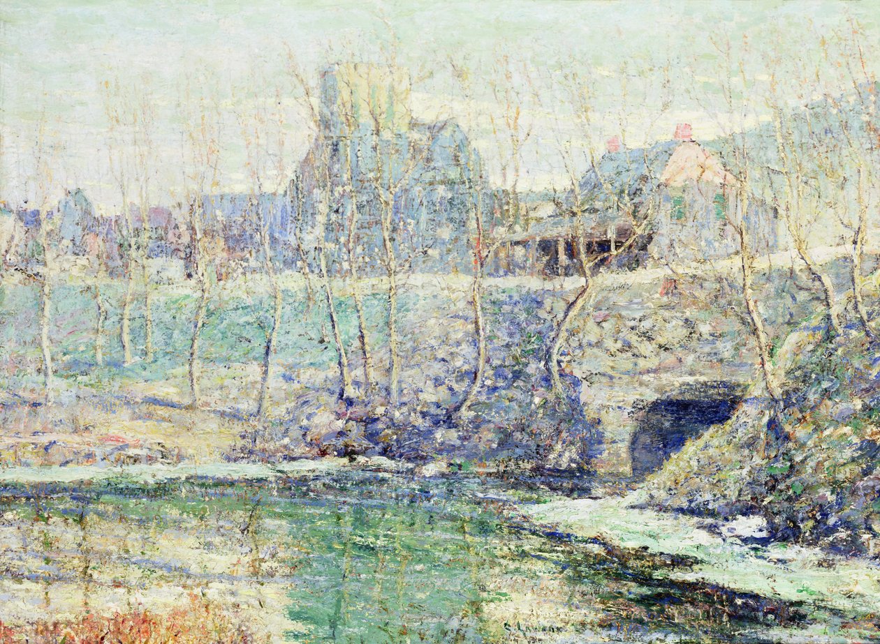 Giornata di nebbia a marzo da Ernest Lawson