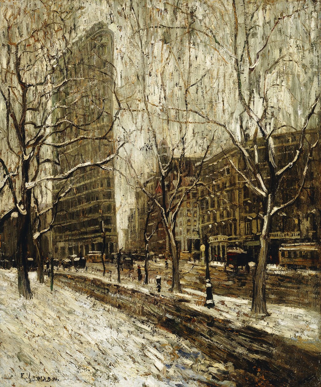 Il Flatiron Building, New York da Ernest Lawson