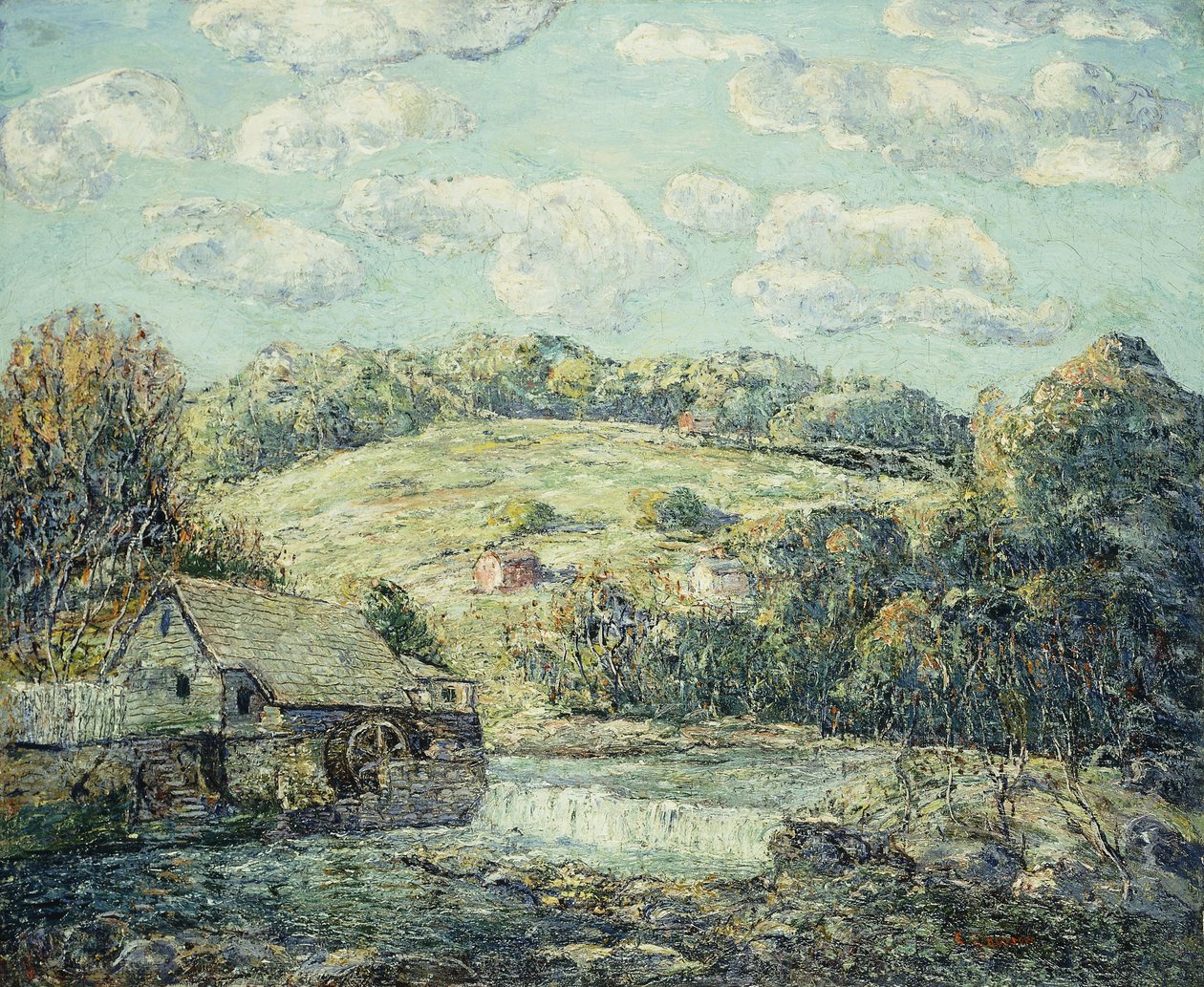 Il vecchio mulino, Wilton, Connecticut da Ernest Lawson