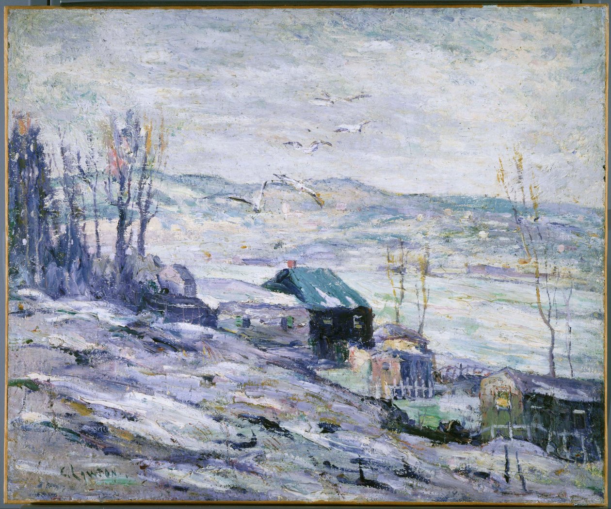 Giornata di vento, fiume Bronx da Ernest Lawson