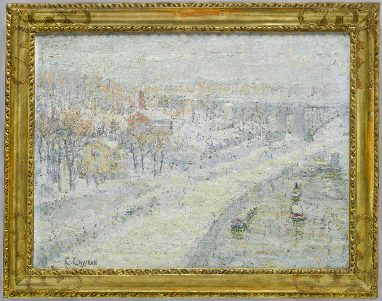Paesaggio invernale - Washington Bridge, c.1907-10 da Ernest Lawson