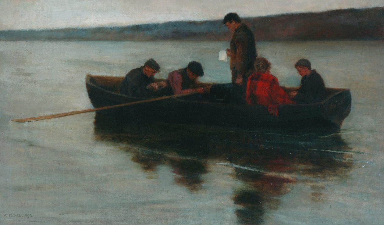 Il funerale di un bambino nelle Highlands, 1896 da Ernest Leopold Sichel