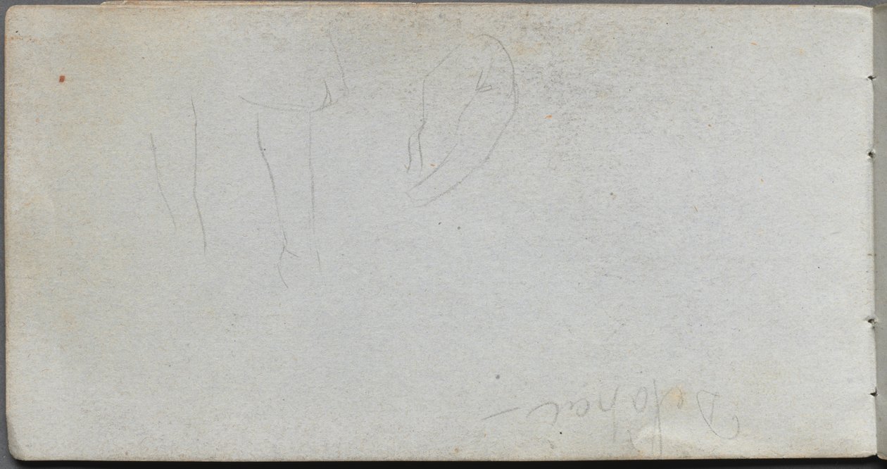 Taccuino, pagina 02: Studi di gambe da Jean Louis Ernest Meissonier
