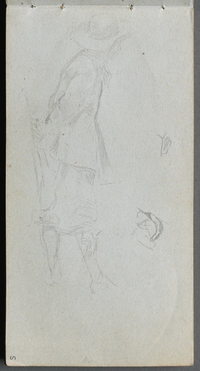 Taccuino, pagina 05: Studio di figura da Ernest Meissonier