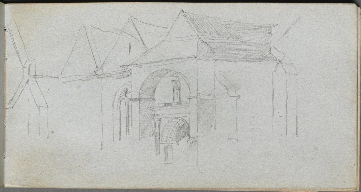 Taccuino, pagina 22: Studio Architettonico da Jean Louis Ernest Meissonier