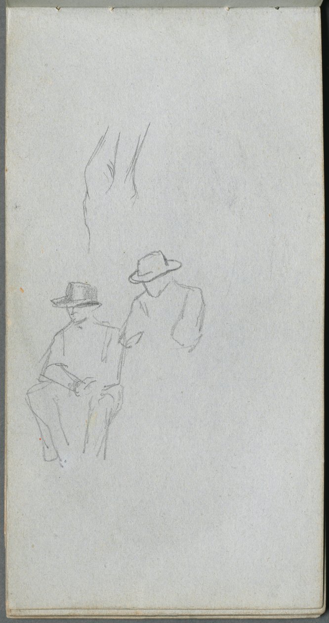 Taccuino, pagina 32: Studio di figure da Jean Louis Ernest Meissonier