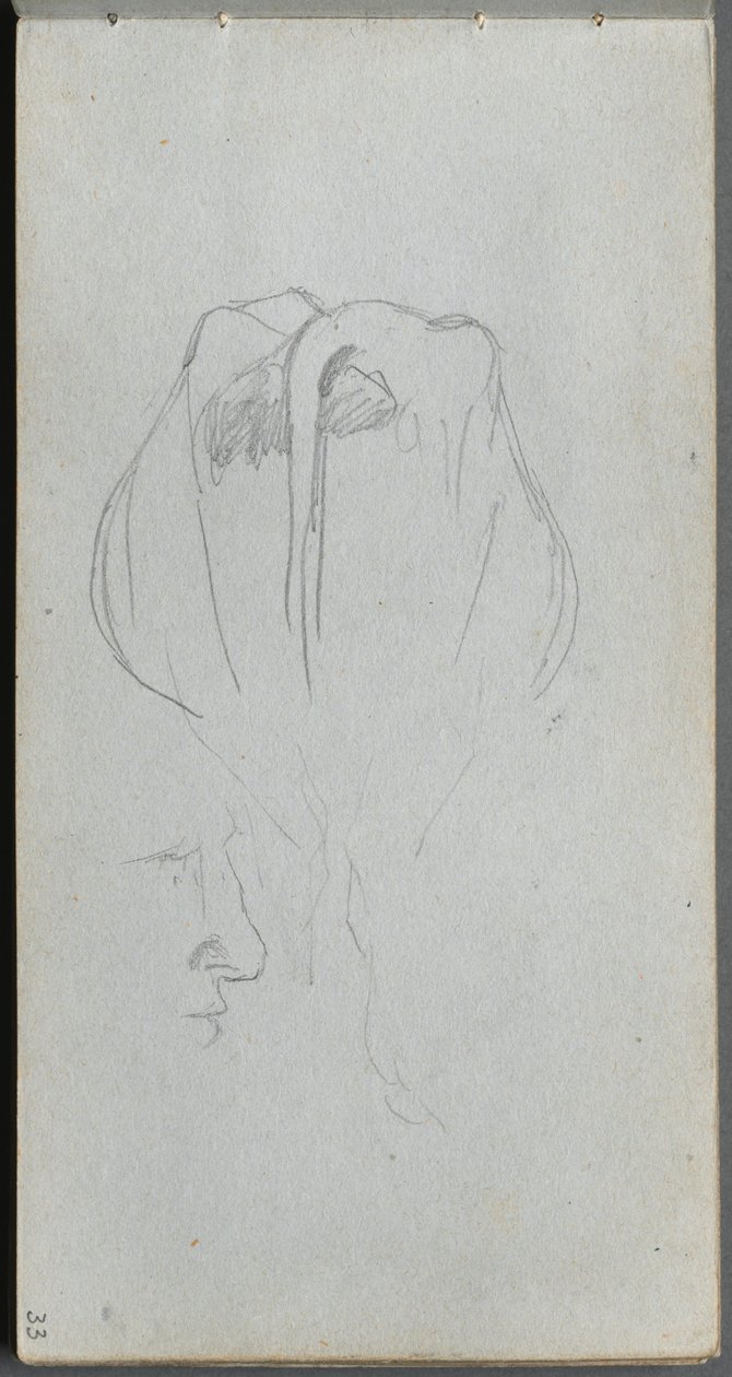 Quaderno degli schizzi, pagina 33: Studio di una mucca da dietro e Studio di profilo da Ernest Meissonier